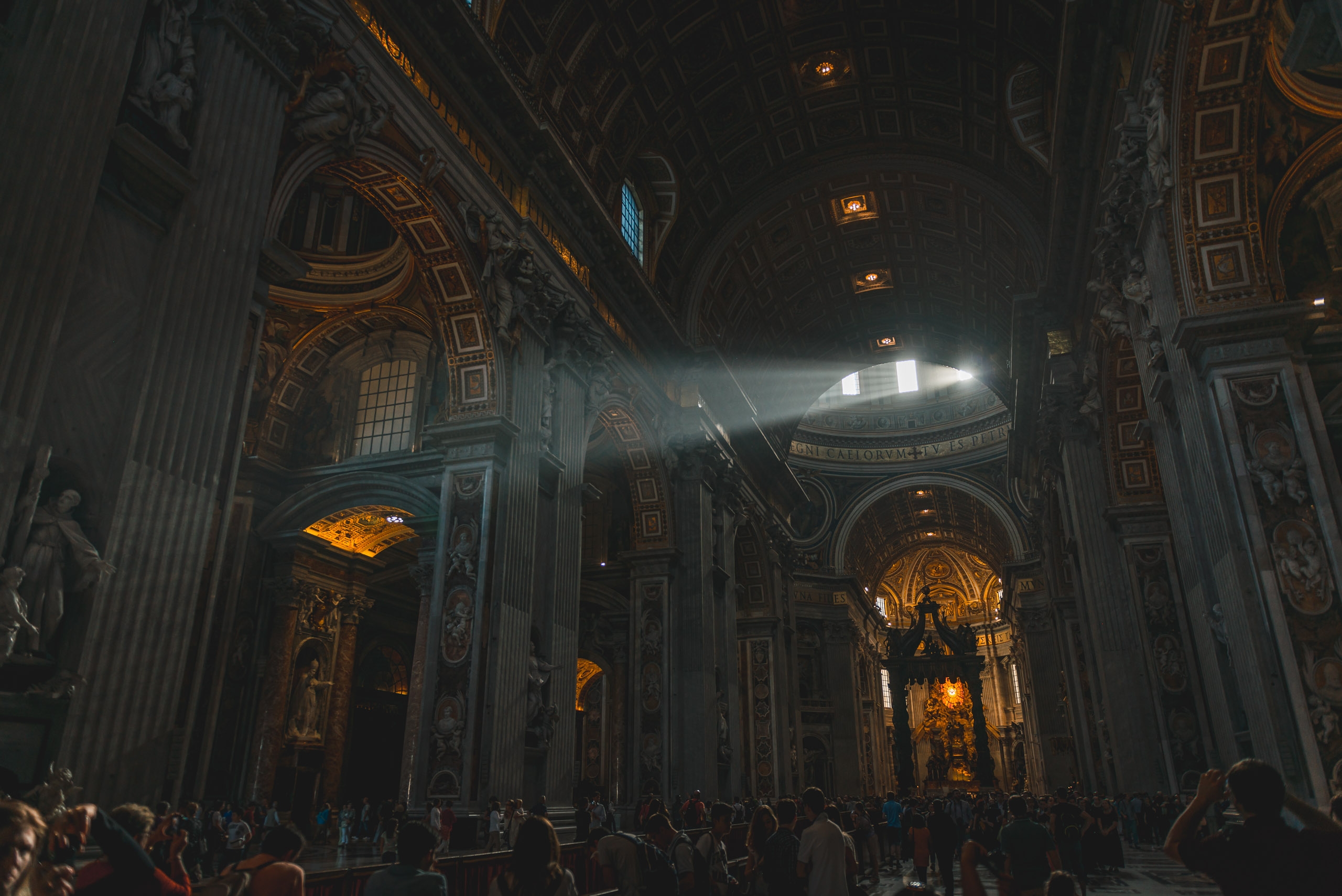 Inside St Peters Basilica