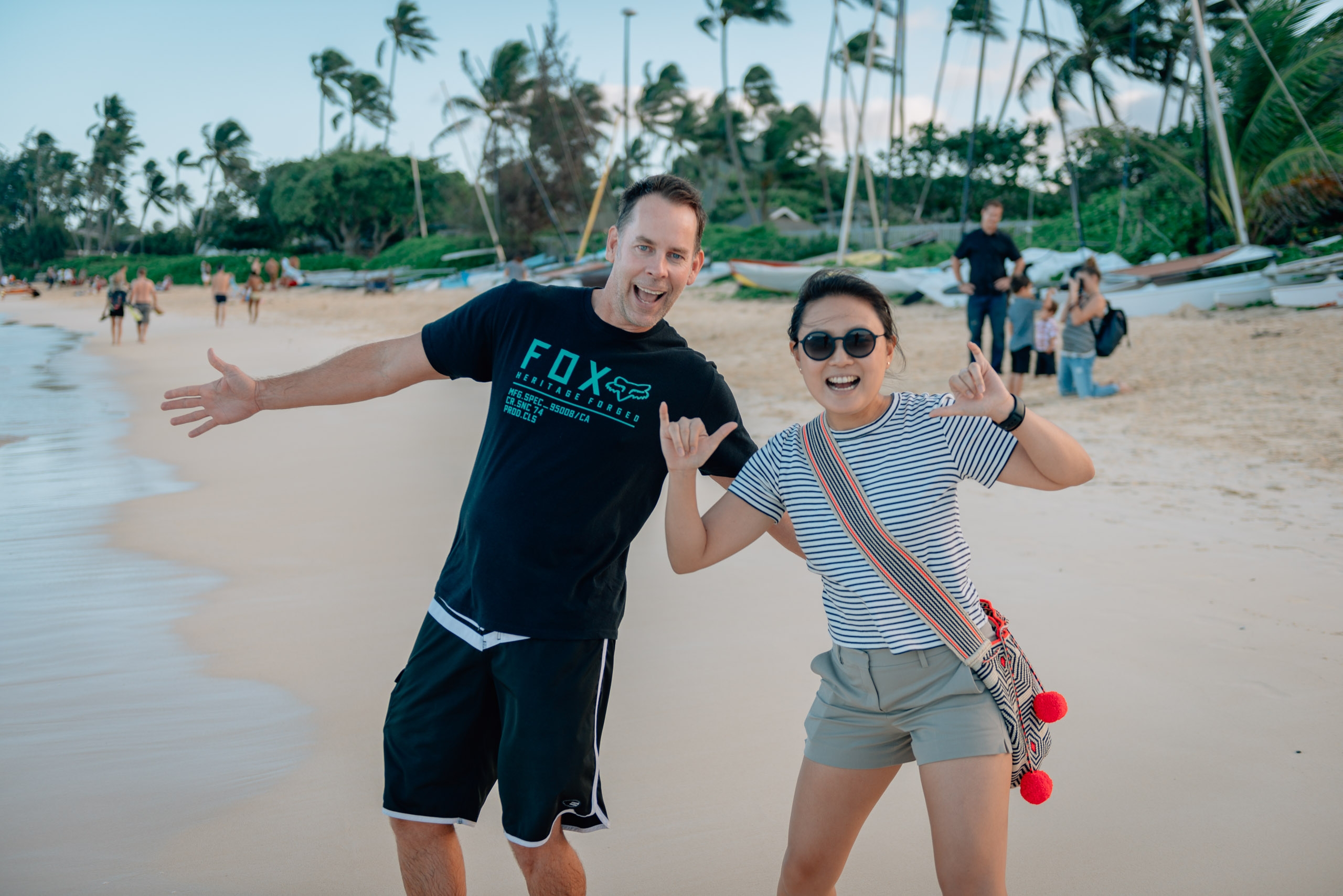 John and Jessica on Lanikai Beach