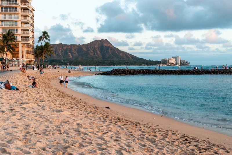 Diamond Head from Waikiki Beach