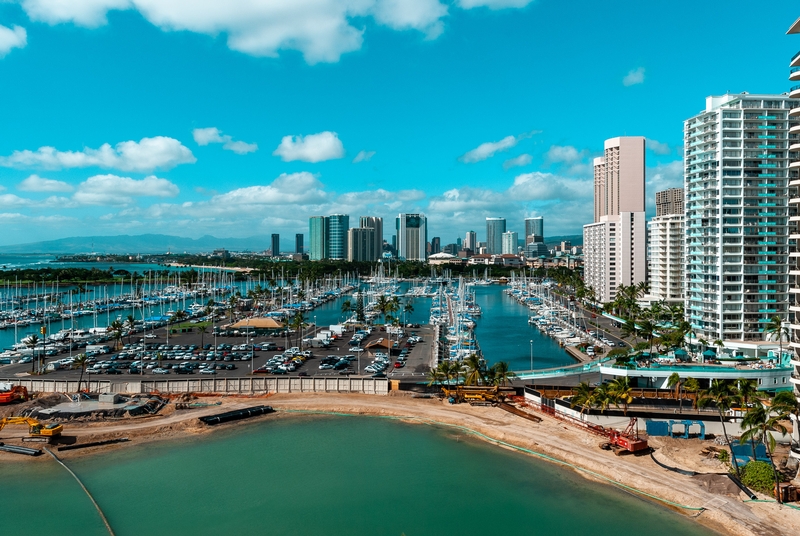 From the Hilton Hawaiian Village in Waikiki