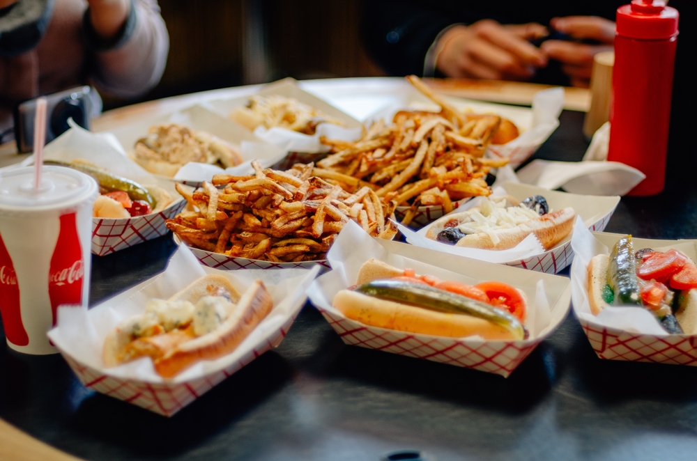 An Assortment of Hot Dogs at Hot Dougs