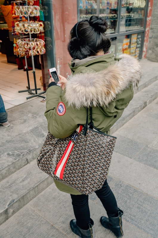 Shopping Outside Tianamen Square Beijing