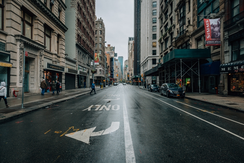 An Empty Broadway Waiting for Sandy