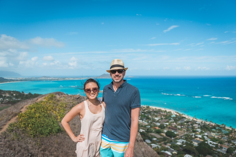 Jessica & Kris Atop the Pillbox Trail - Wide