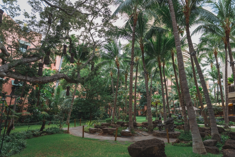 Outside the Royal Hawaiian