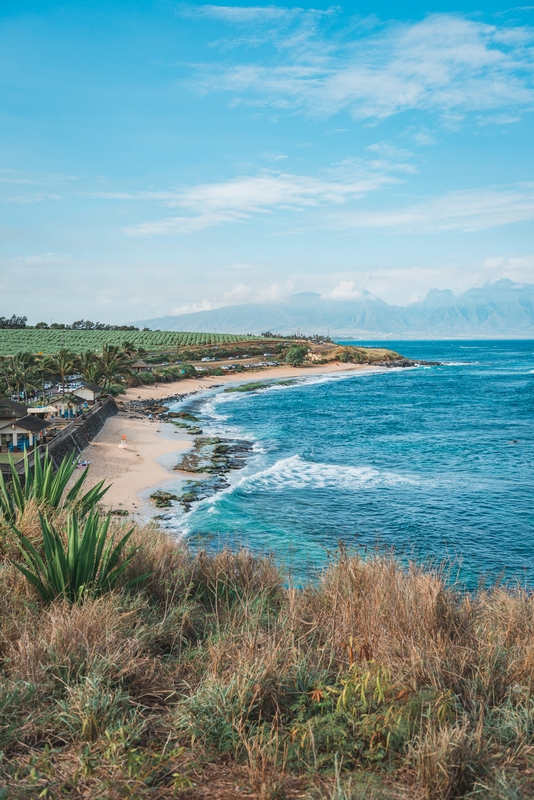 Overlooking Ho'okipa Beach - Wide