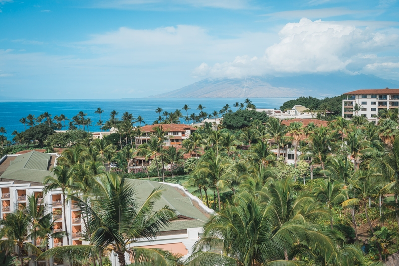 Overlooking the Grand Wailea