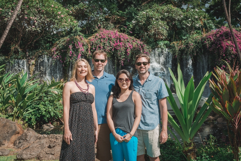 Carey John Jessica & Kris Outside the Grand Wailea