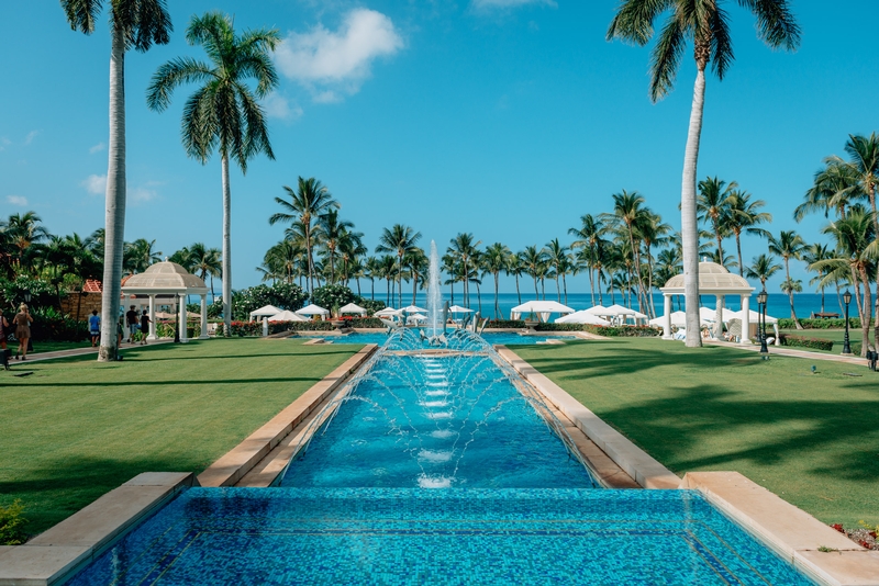 Overlooking the Fountains of the Grand Wailea