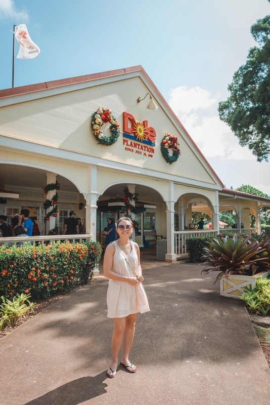 Jessica at the Dole Plantation