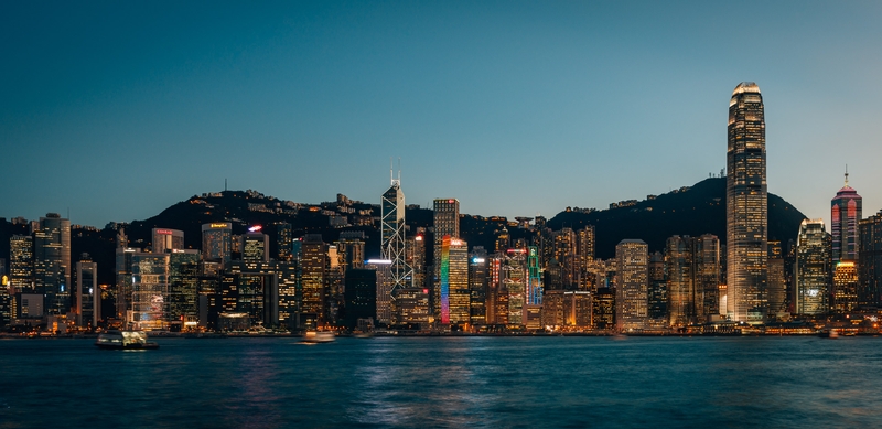 Hong Kong Island at Dusk