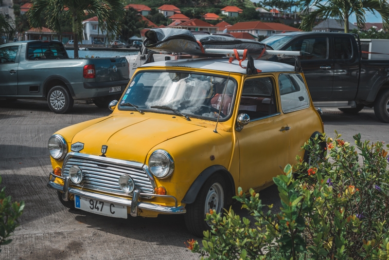 A Classic Mini Cooper Surfer