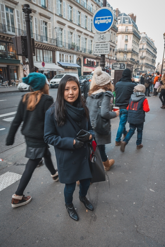 Jessica on the Streets of Paris