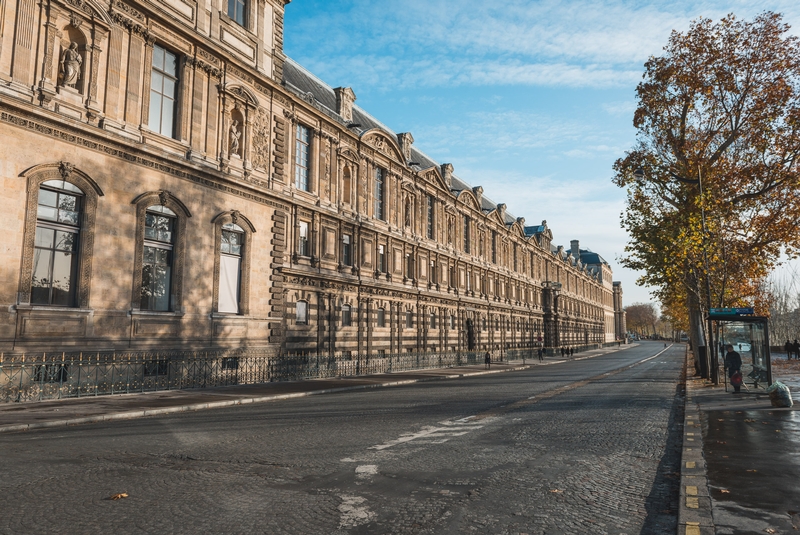 The Outside of the Louvre