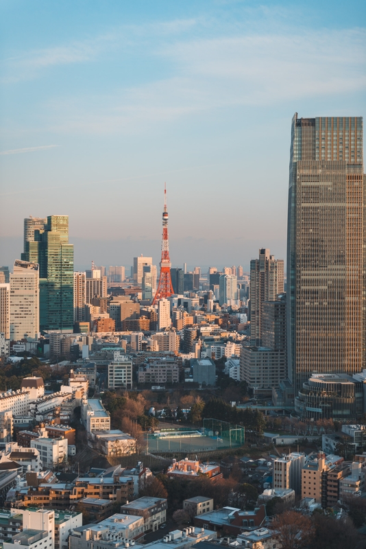 The Tokyo Tower in the Late Afternoon