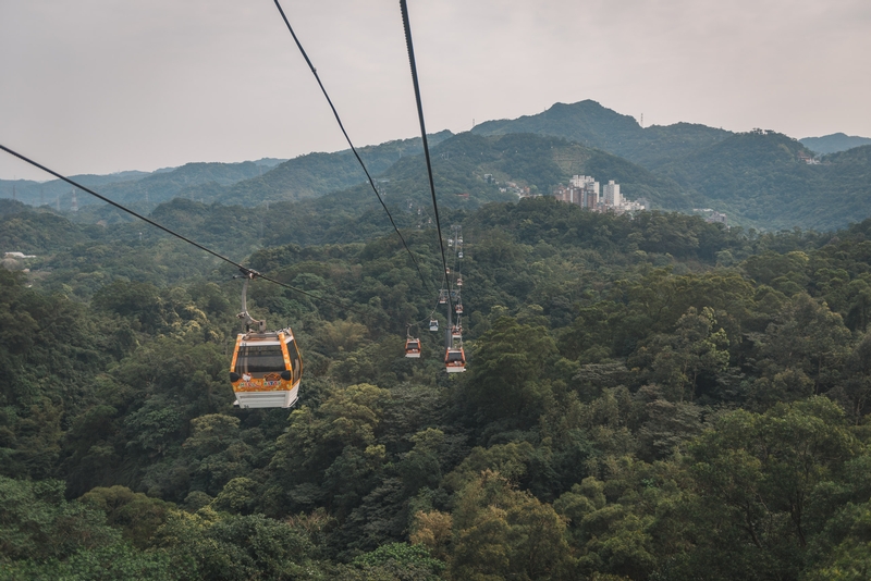 Riding the Maokong Gondola