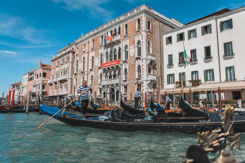 A Gondolier on the Grand Canal