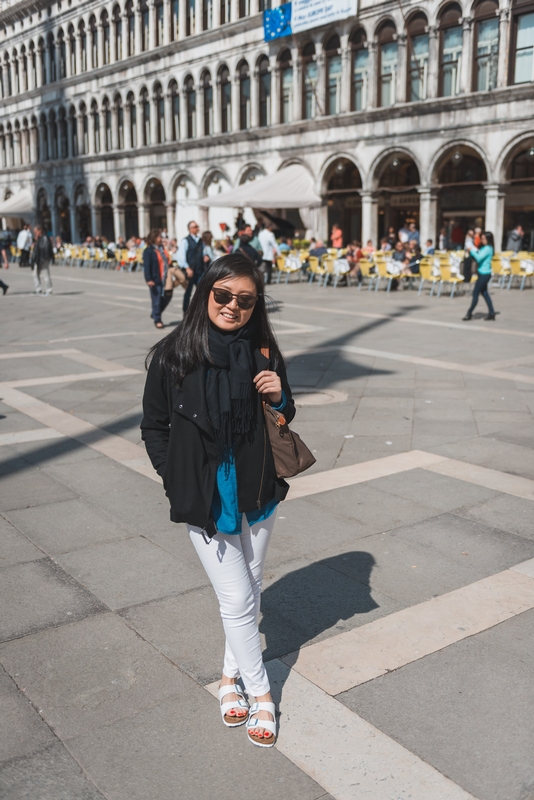 Jessica in PIazza San Marco