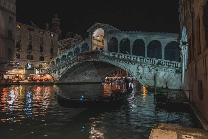 The Rialto Bridge at Night