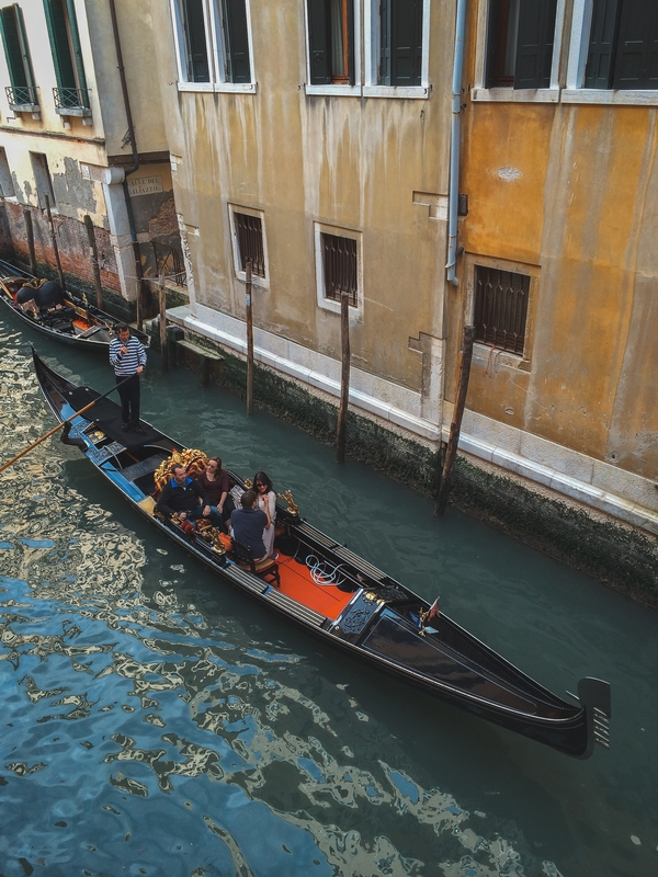 A Gondola Outside our Hotel Window