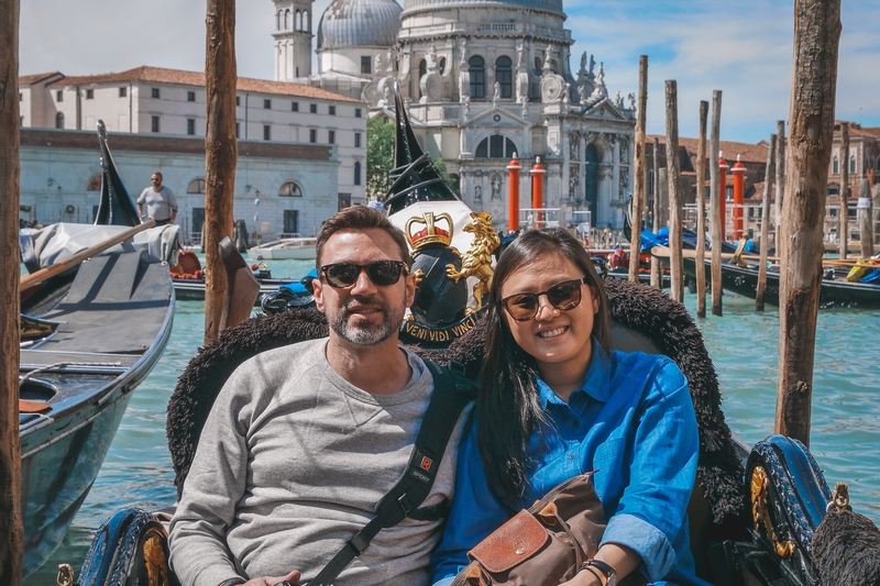 Kris and Jessica on the Grand Canal