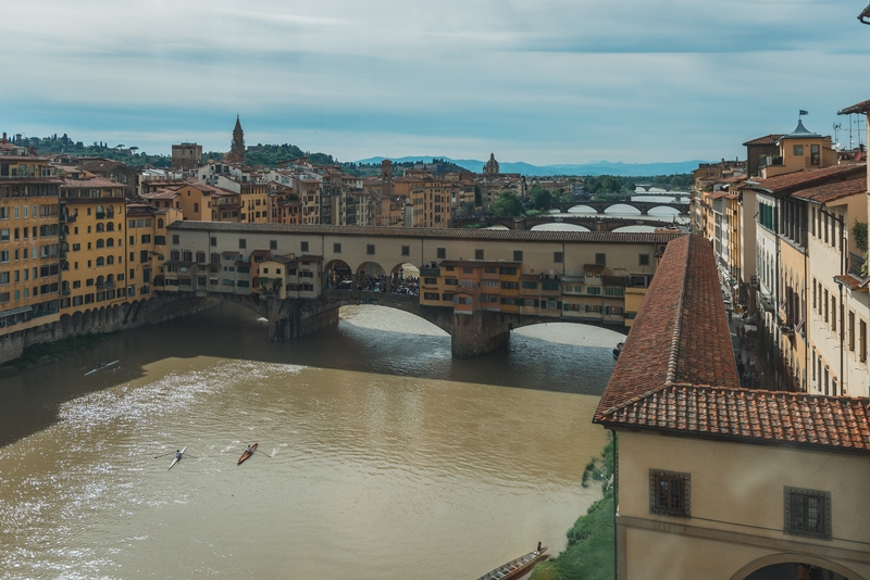 Above the Ponte Vecchio