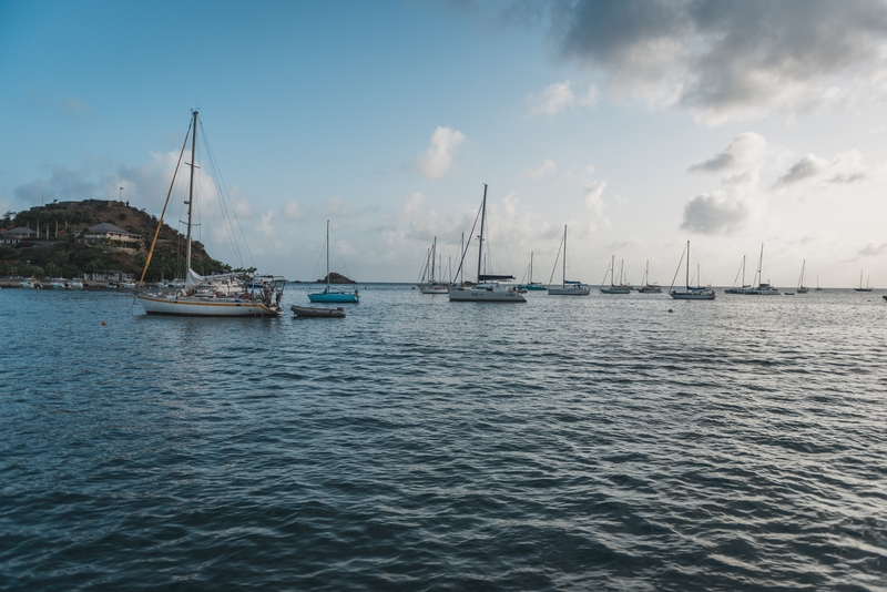 Gustavia Harbor at Sunset