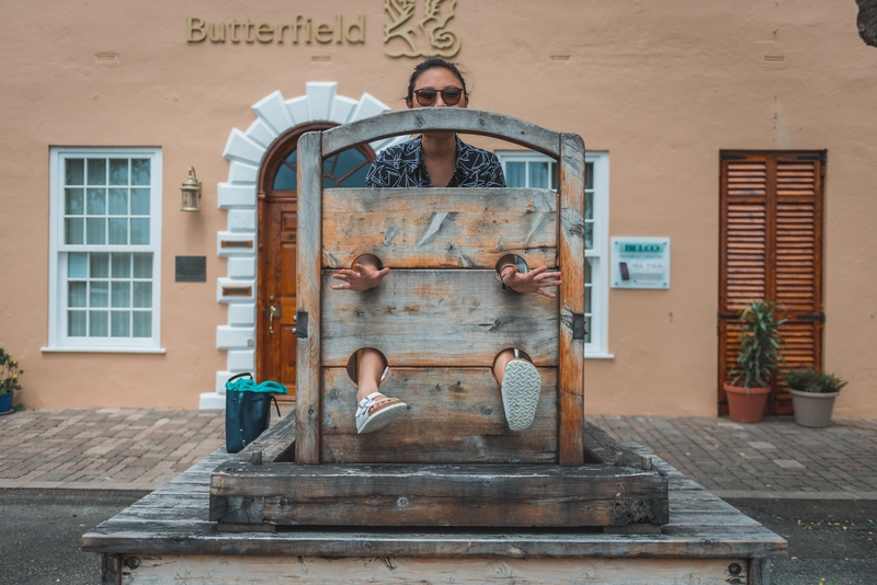 Jessica in the Stocks