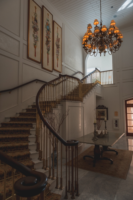 The Grand Staircase at the Rosewood Bermuda