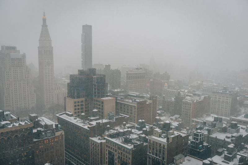 A Snowy Day over Flatiron