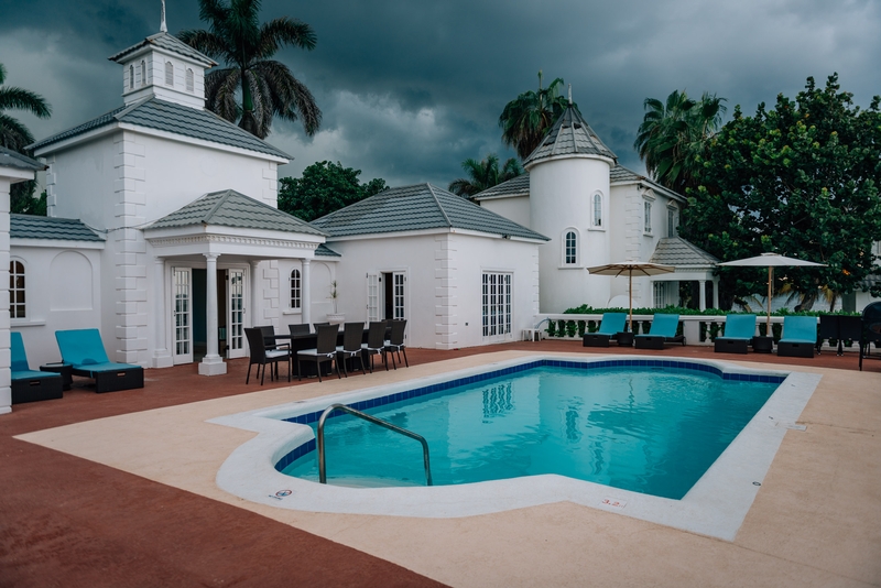 A Storm Approaches the Villa in Jamaica