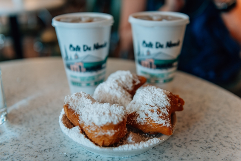 The Beignets at Cafe du Monde