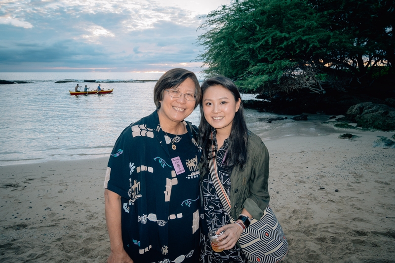 Deborah and Jessica at the Luau