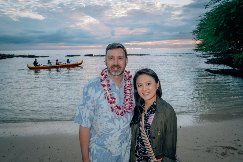 Kris and Jessica at the Luau