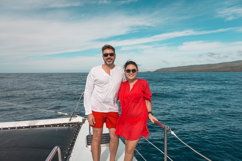 Kris and Jessica Near the Napali Coast