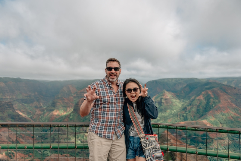 Kris and Jessica Atop Waimea Canyon 2