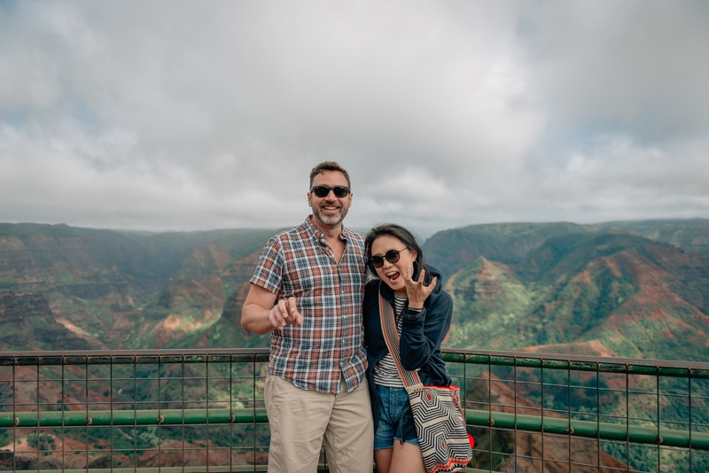 Kris and Jessica Atop Waimea Canyon 3