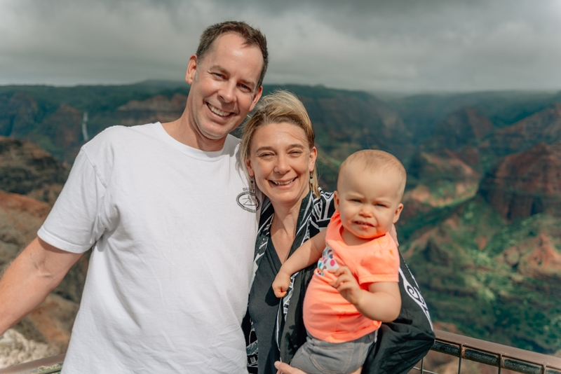 The McDermotts Atop Waimea Canyon