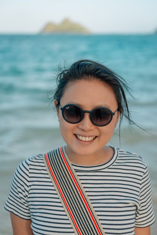 Jessica on Lanikai Beach