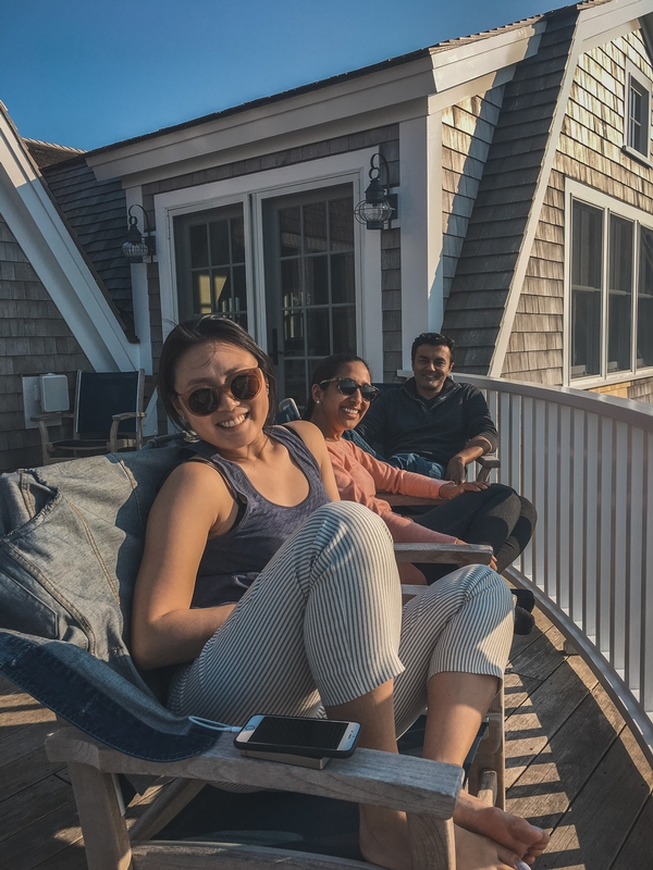 On the Deck at Sunset