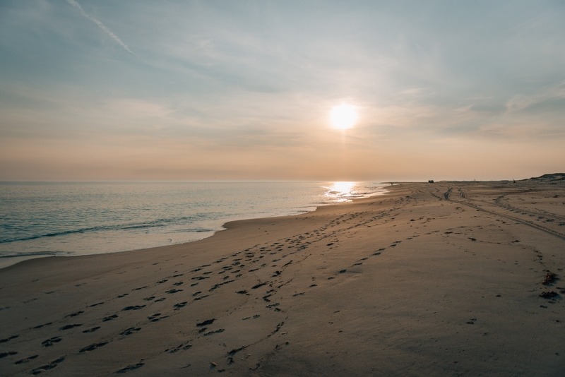 The Beach at Sunset