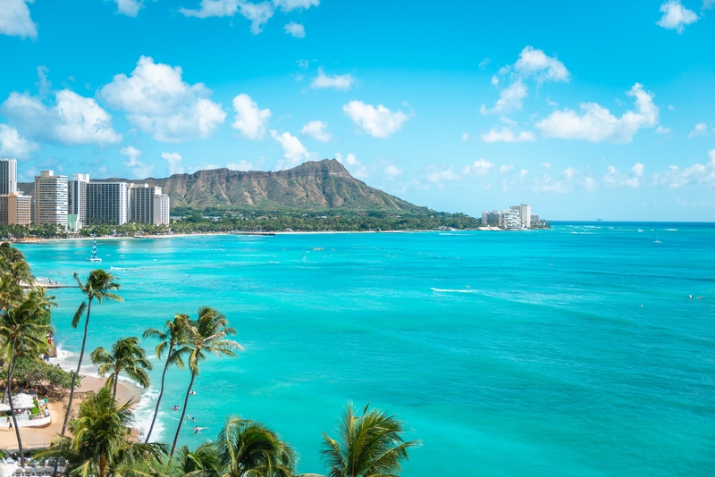 Diamond Head over Waikiki Beach 2