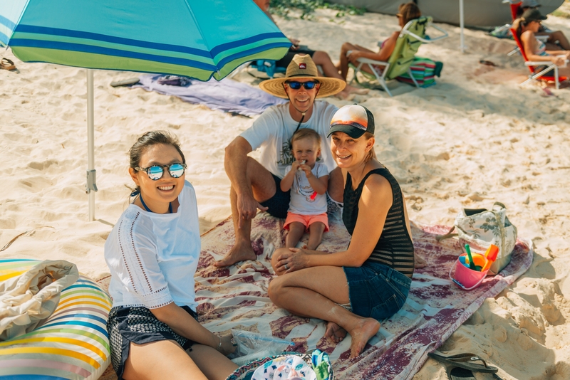 On Lanikai Beach Oahu