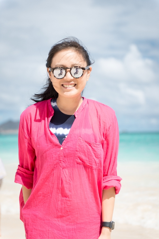 Jessica on Lanikai Beach Oahu