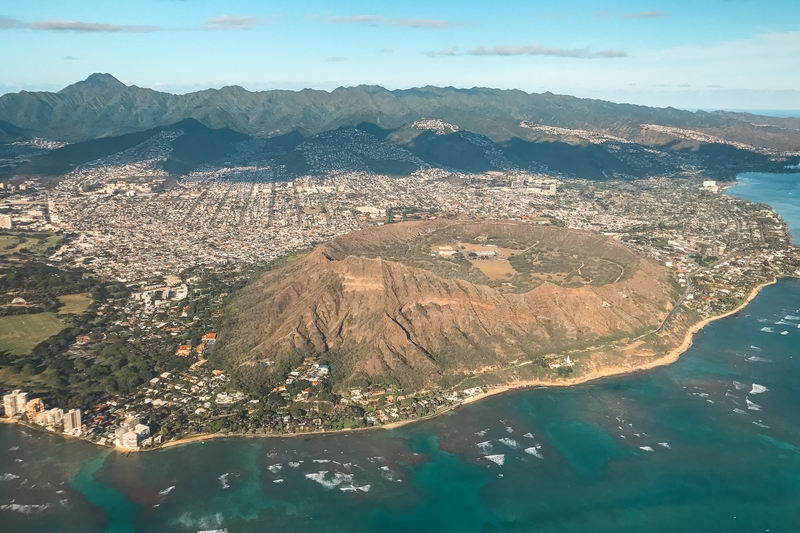 Diamond Head Crater Above Honolulu