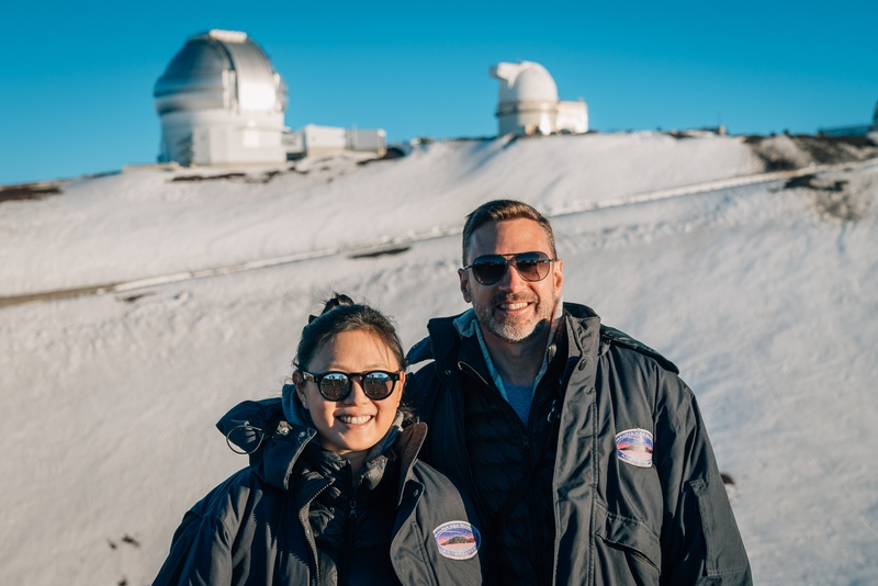 Jessica and Kris Atop Manua Kea