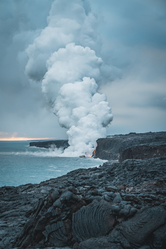 Lava Meets the Ocean