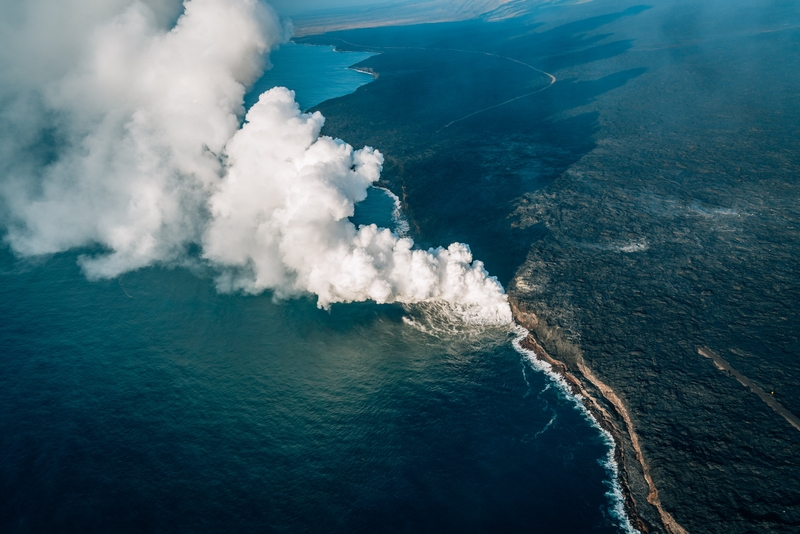 The Lava Entering the Sea 3