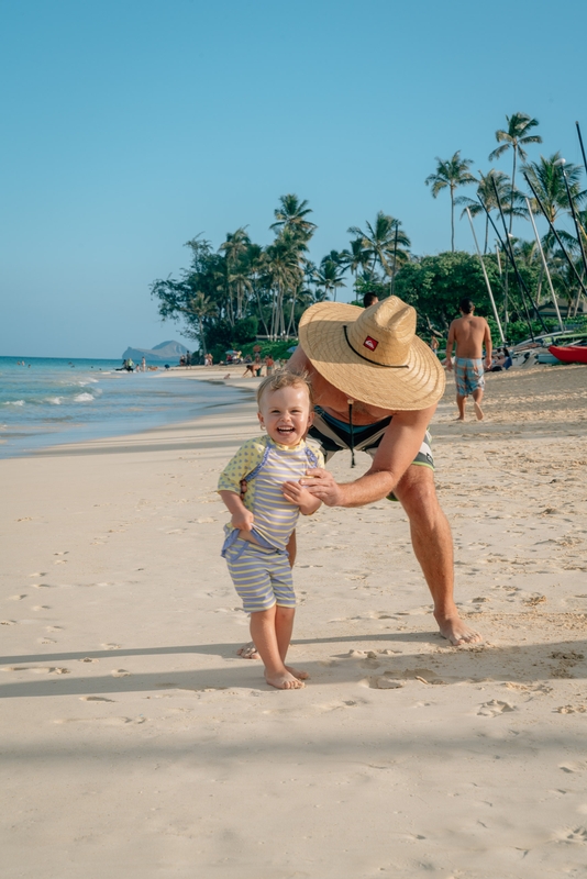 Fiona and John on Lanikai Beach