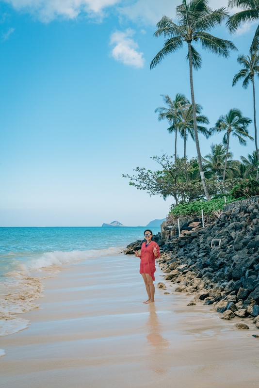 Jessica on Lanikai Beach